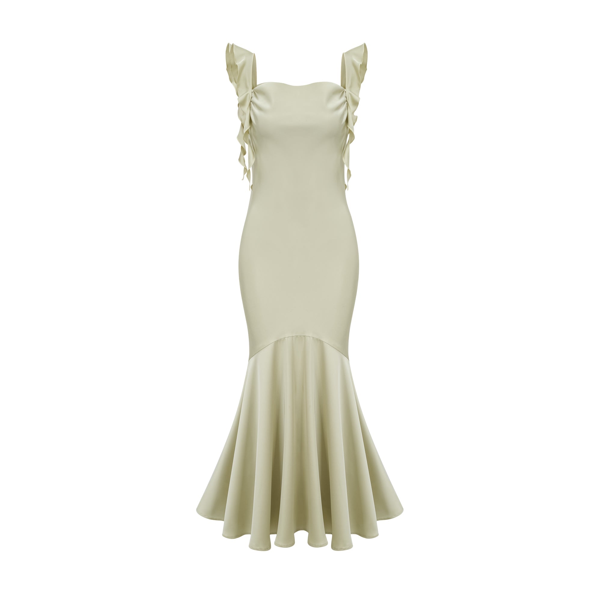 Céleste kloş midi elbise