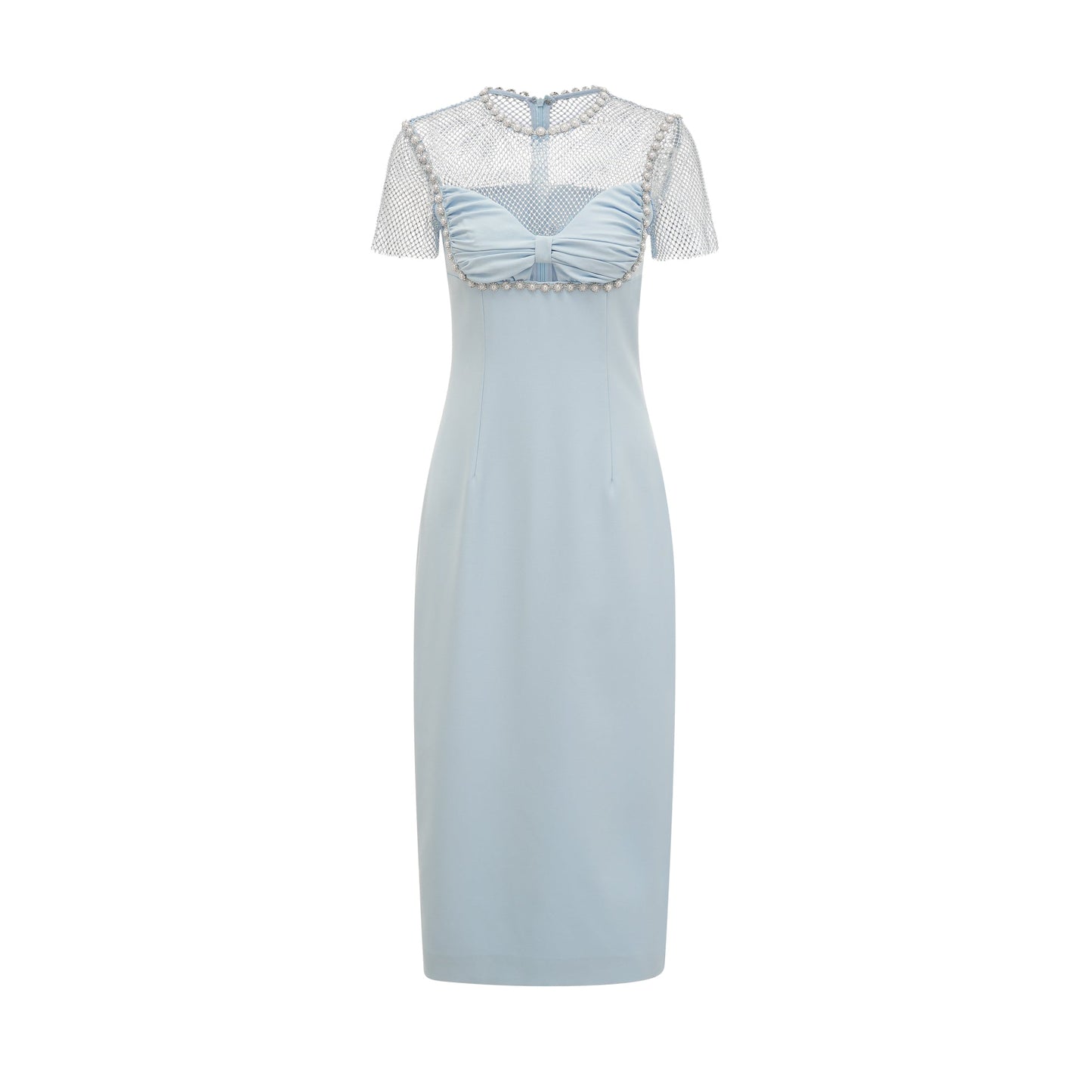 Lilas midi elbise