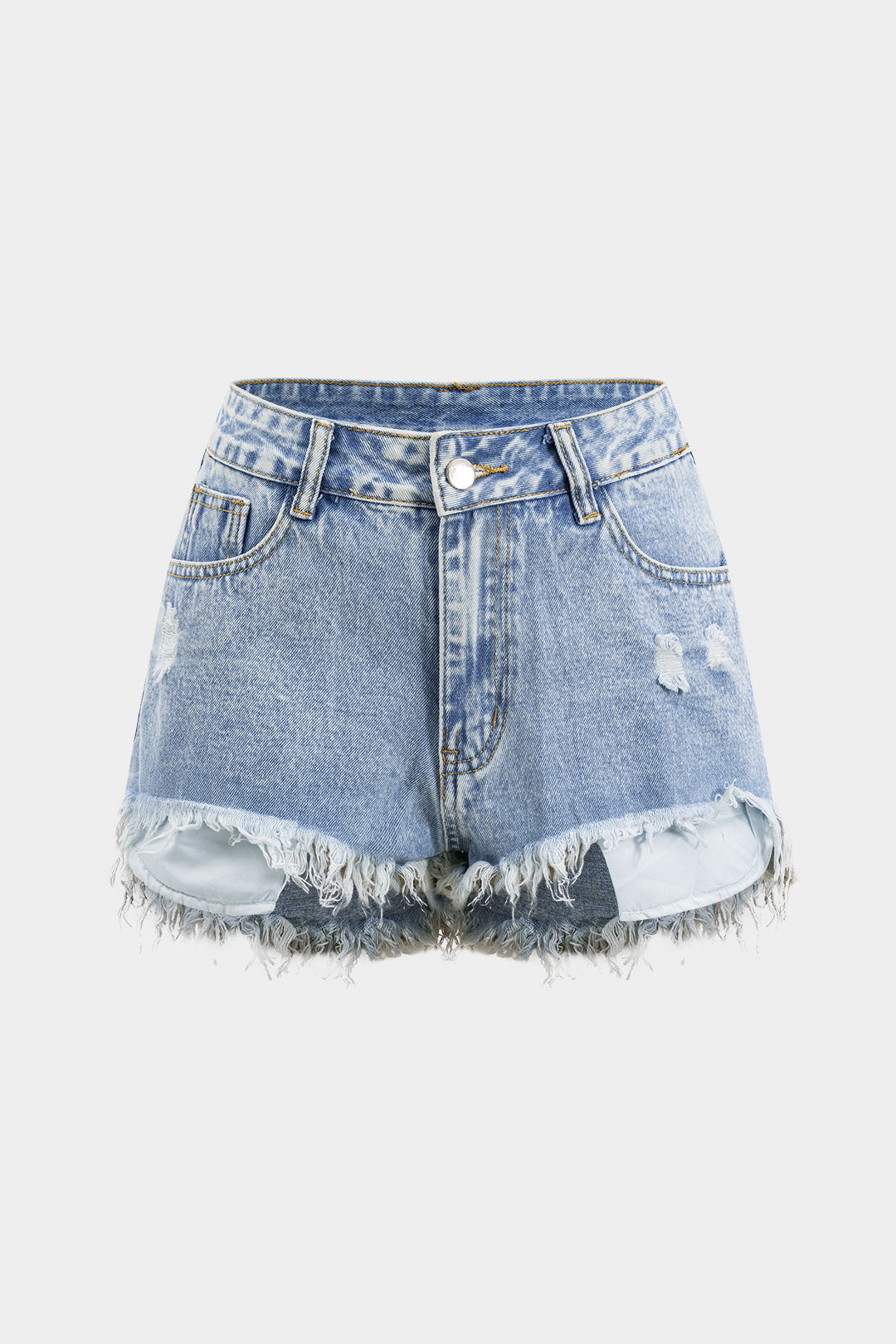 Denim Cepli Şort