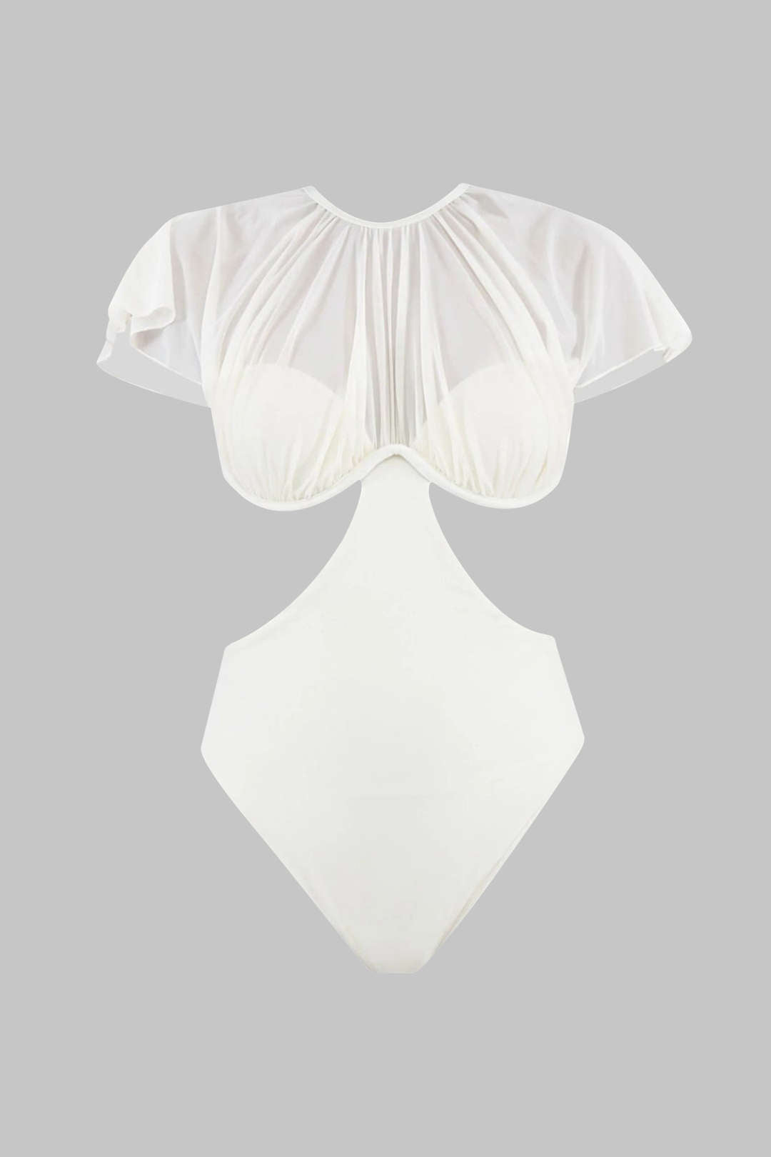 Düz Renk Karın Toparlayıcı Büstiyer Detaylı Tek Parça Mayo