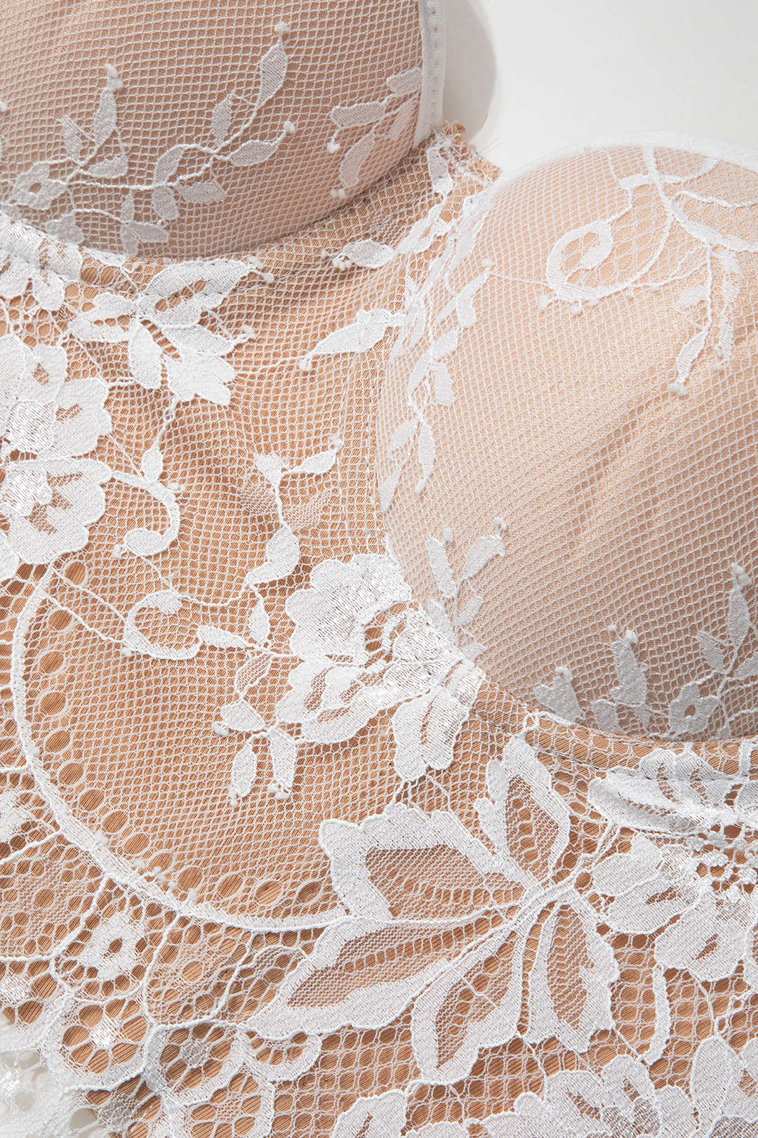 Çengel ve Göz Dantel Bustiyer Askılı Üst