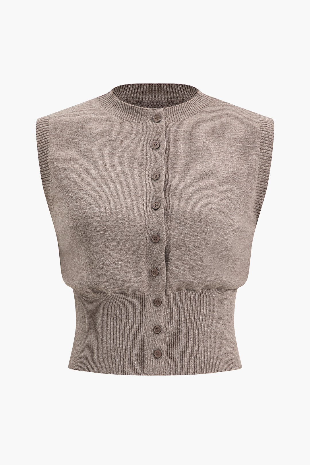 Düğmeli Kazak Tank Top