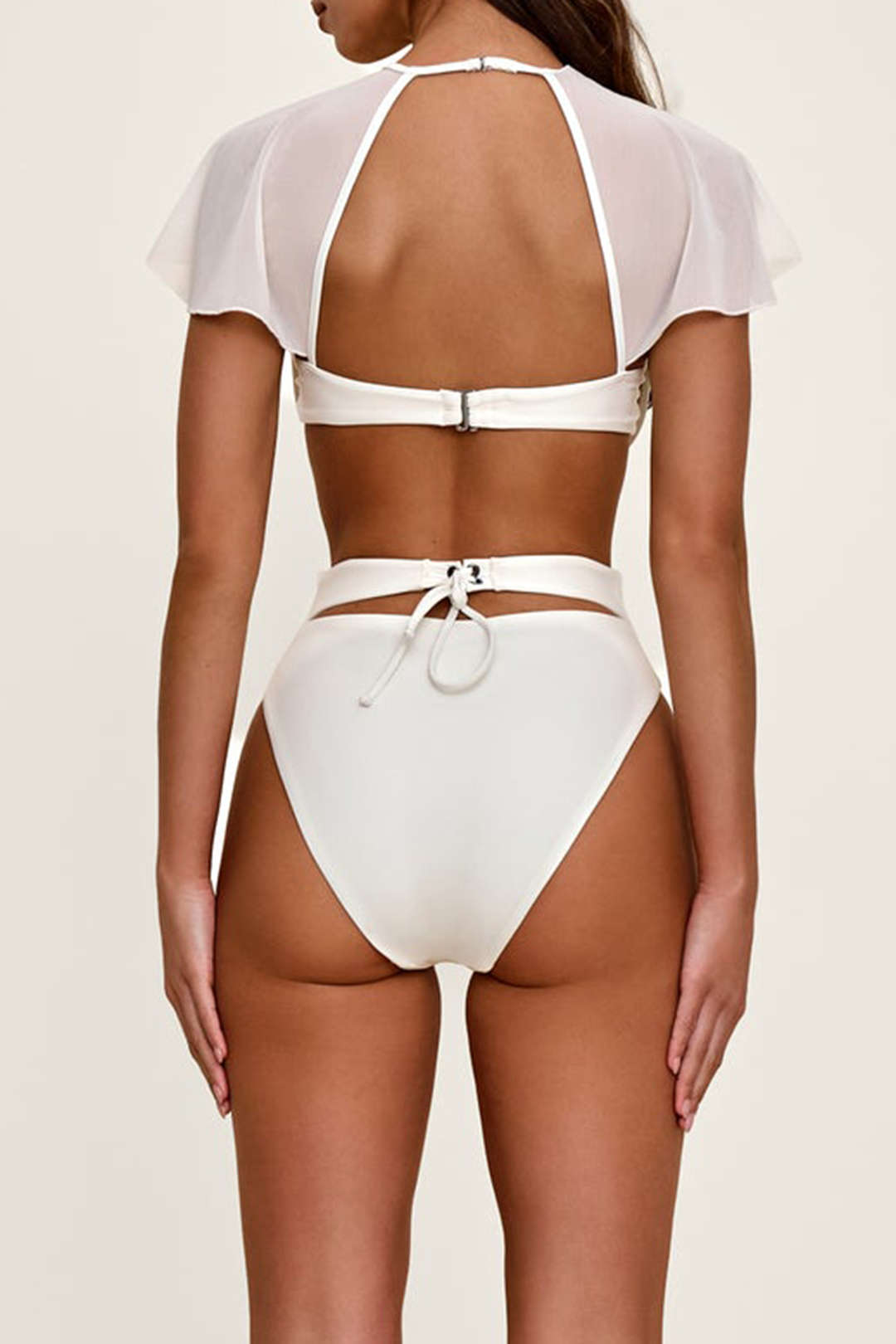 Düz Renk Karın Toparlayıcı Büstiyer Detaylı Tek Parça Mayo