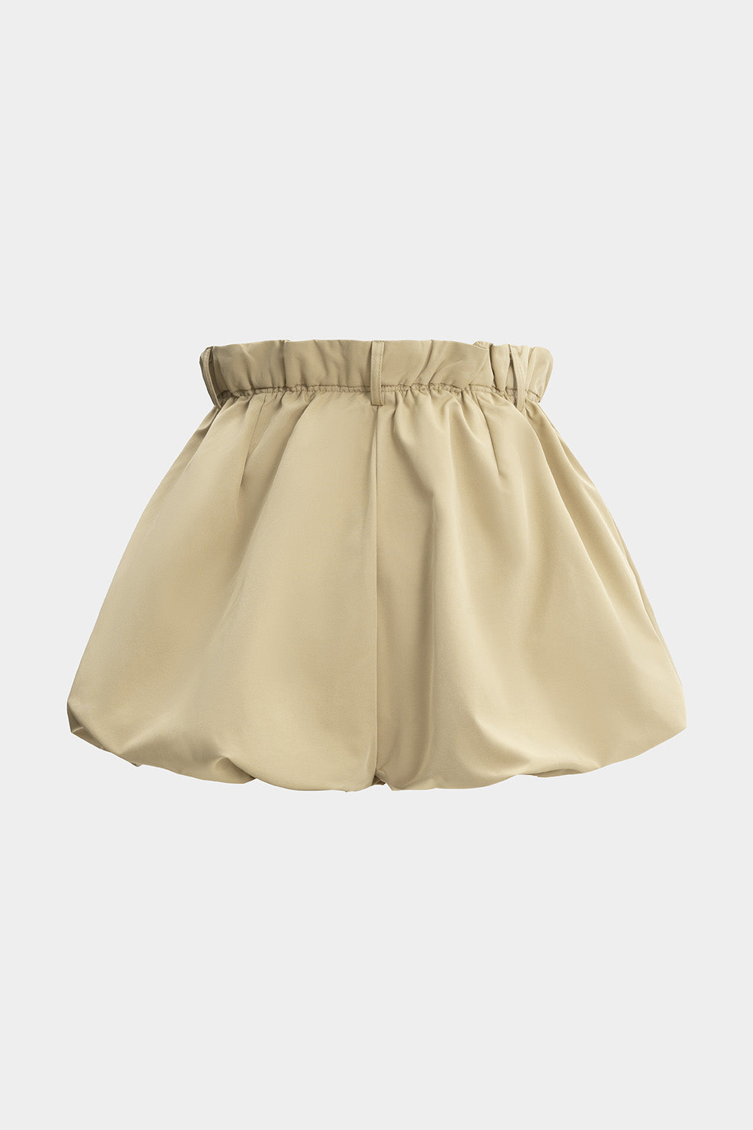Cepli Fermuarlı Büzgülü Şort