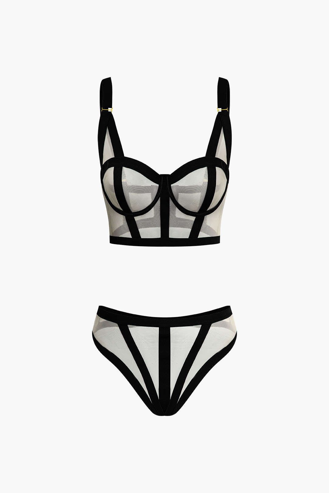 Mesh Two-Piece Lingerie