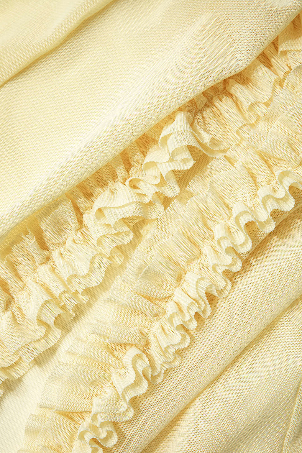 Fırfırlı Dantelli Kesilmiş maksi Elbise