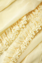 Fırfırlı Dantelli Kesilmiş maksi Elbise