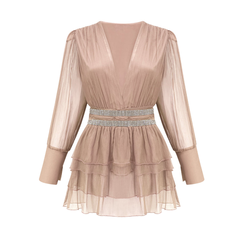 Ellica kristal mini elbise