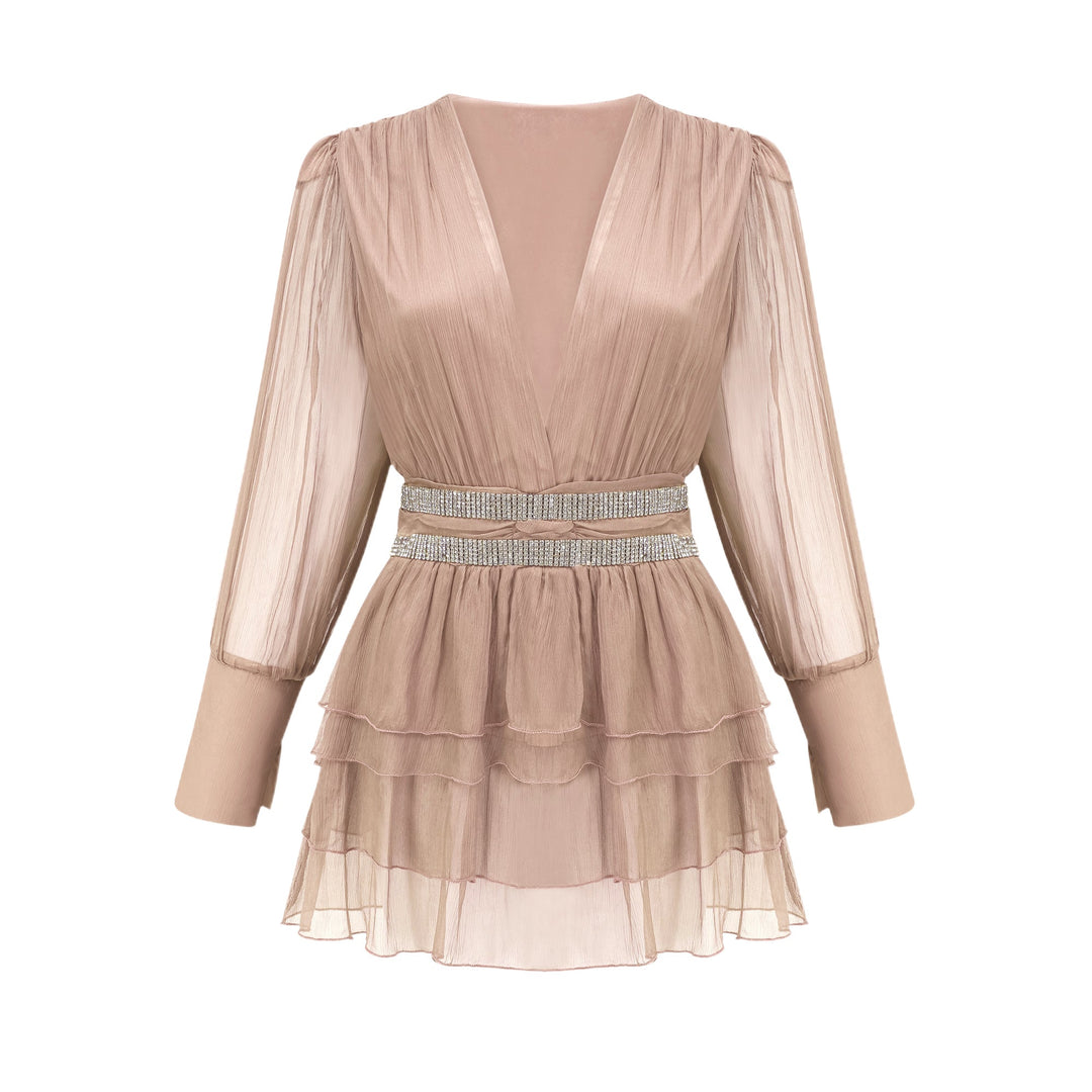 Ellica kristal mini elbise