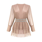 Ellica kristal mini elbise