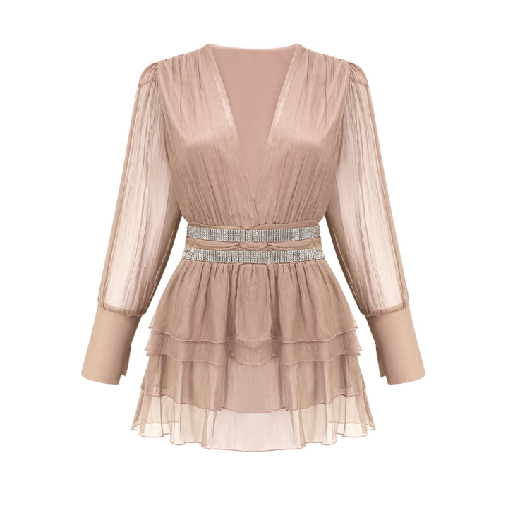 Ellica kristal mini elbise