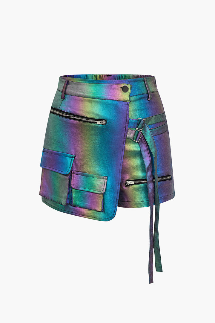 Asimetrik Cepli Şort