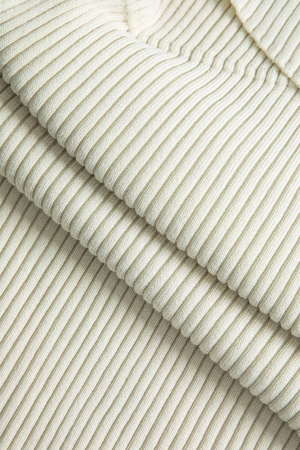 Düz Örgü Çapraz Asimetrik midi Elbise