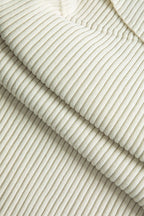 Düz Örgü Çapraz Asimetrik midi Elbise