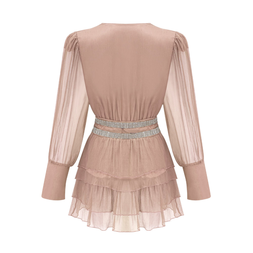 Ellica kristal mini elbise