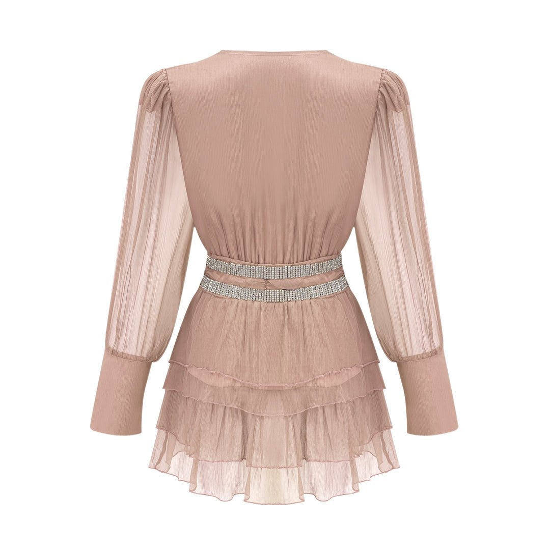 Ellica kristal mini elbise