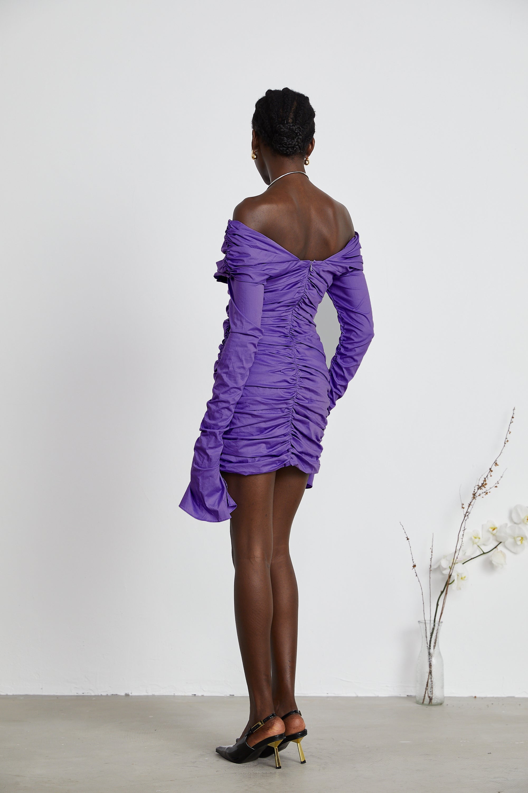 Apolline dantelli mini elbise