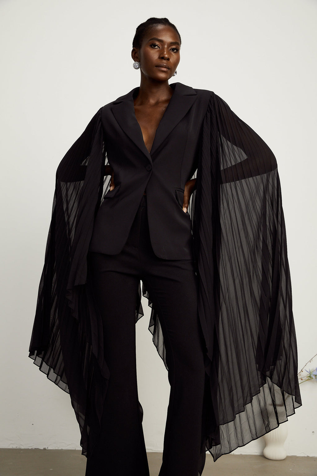 Justine tül blazer ceket