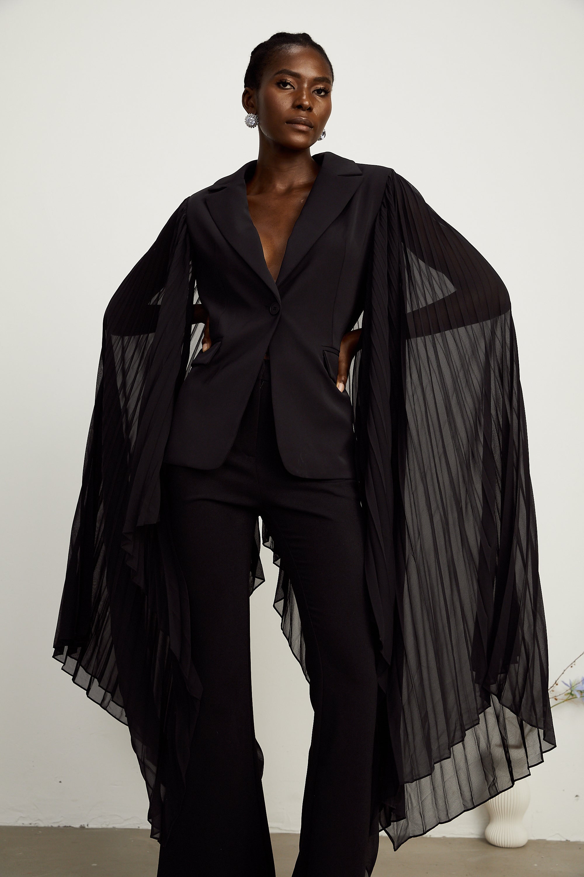 Justine tül blazer ceket
