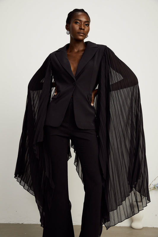 Justine tül blazer ceket