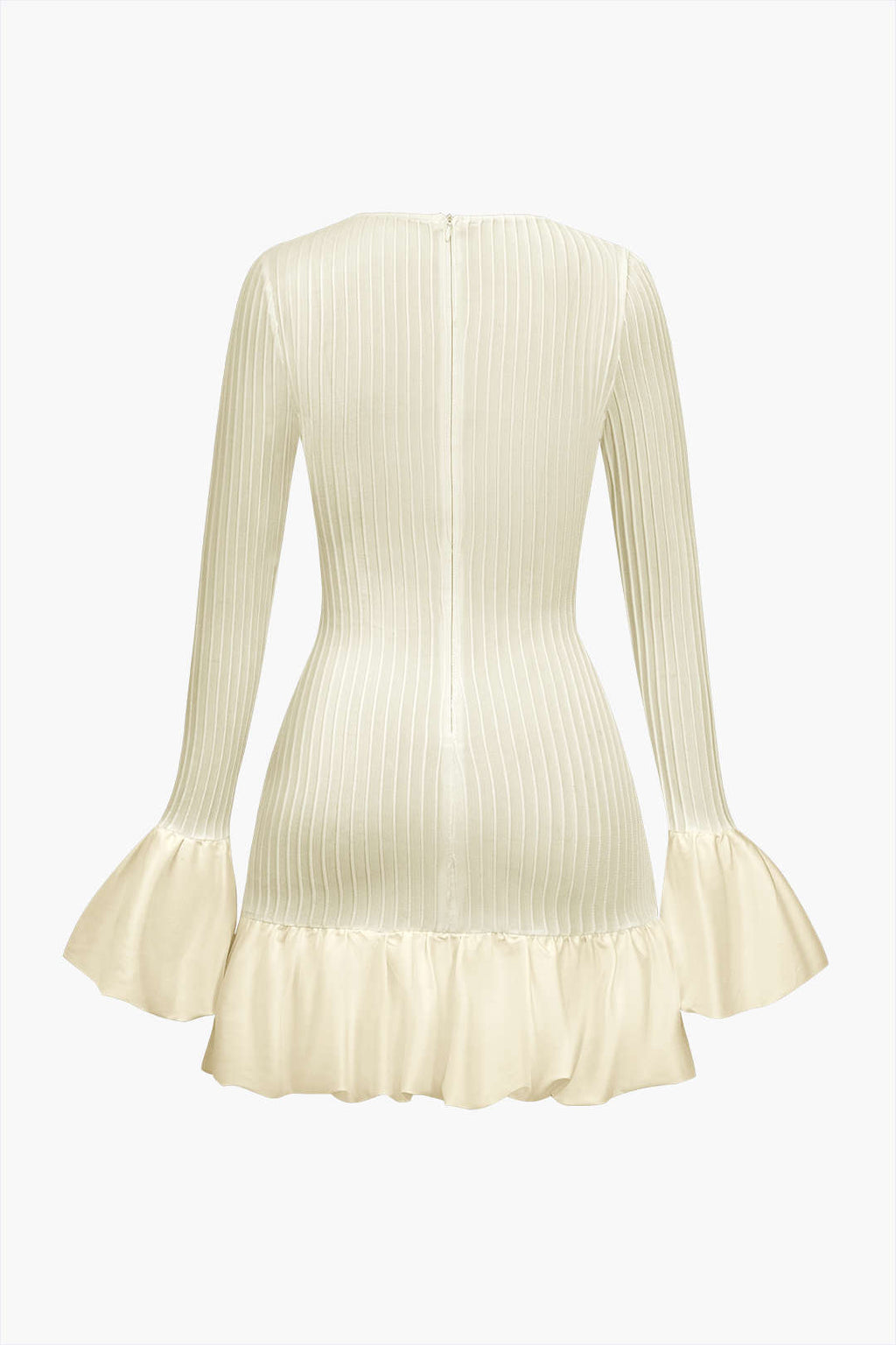 Katı Puf Çan Kol Mini Elbise