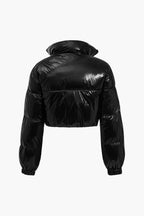 Suni Deri Puffer Mont