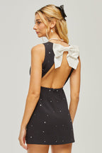 Sandrine fiyonklu mini elbise