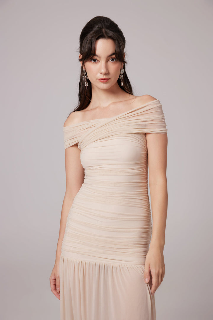 Rapunzel file midi elbise
