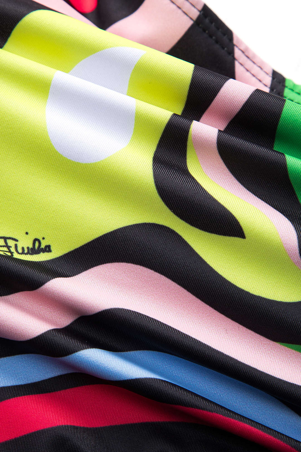 Çizgili Bağlamalı Bikini Takımı