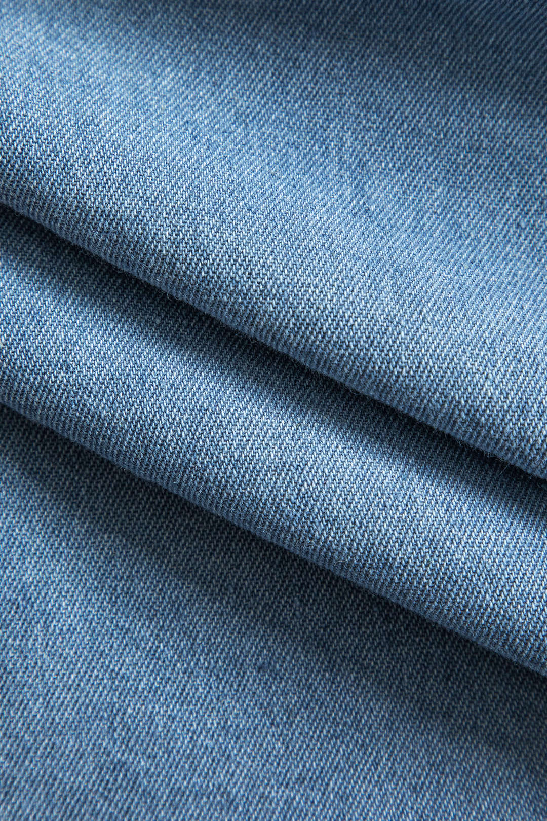 Katı Denim Düğmeli Cepli Gömlek