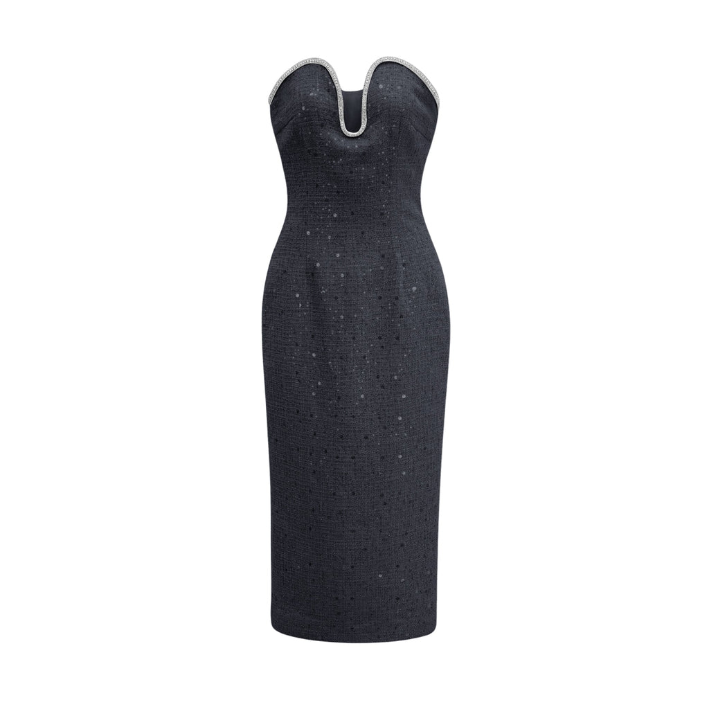 Madeleine tüvit midi elbise