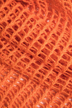 Katı Örgü Kesilmiş Uzun Kollu maksi Elbise