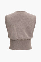 Düğmeli Kazak Tank Top