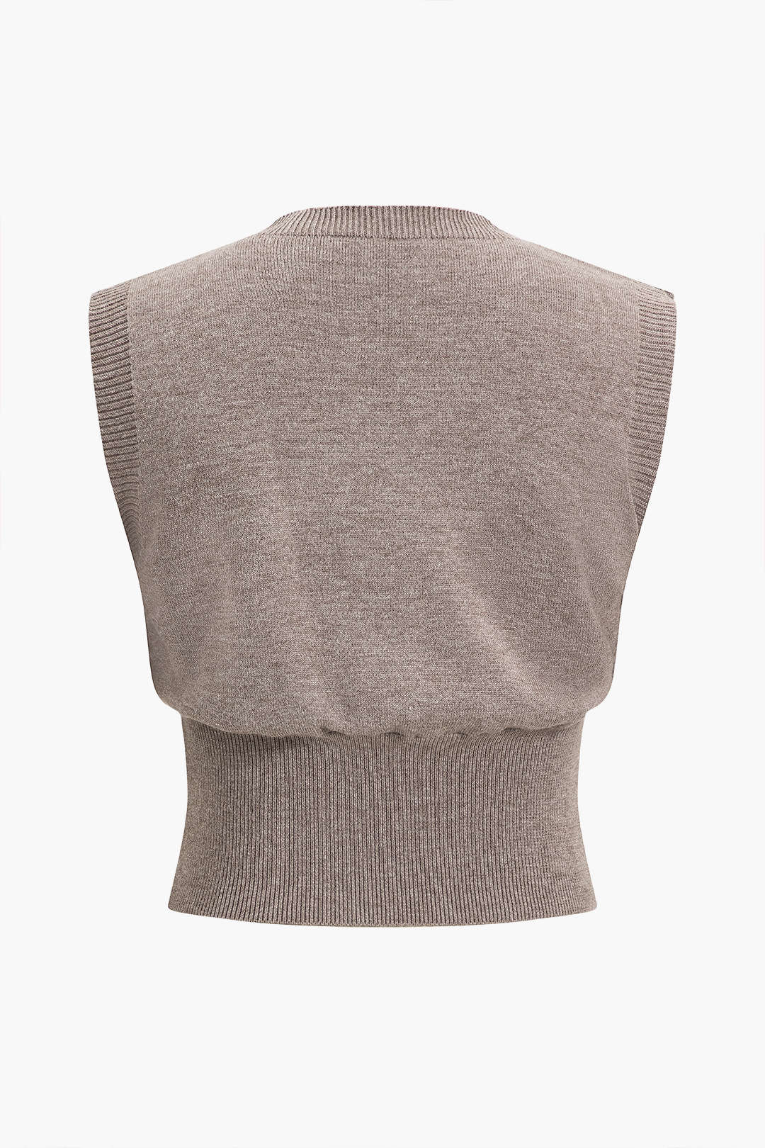 Düğmeli Kazak Tank Top