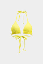 Kontrast Sırtı Açık Bikini ve Mayo Eteği Pareo Takım