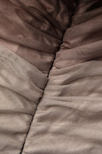 Ombre File Kolsuz Midi Elbise