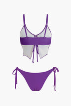 Kelebek Desenli Bikini Takımı