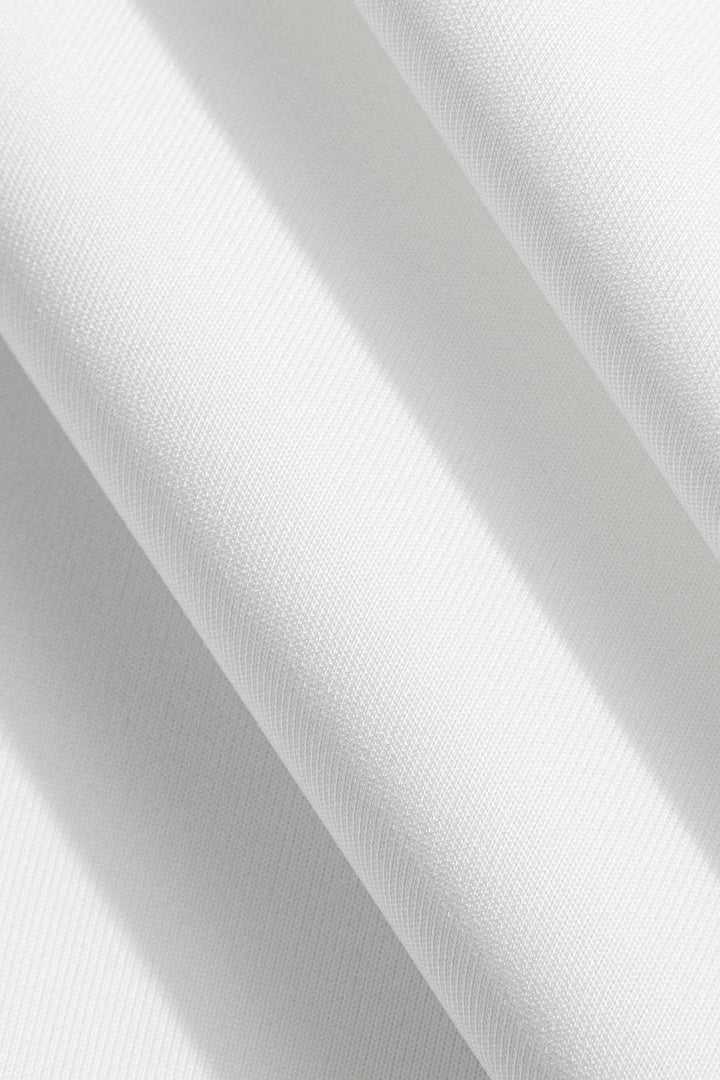 Katı Dantelli V Yaka Mini Elbise