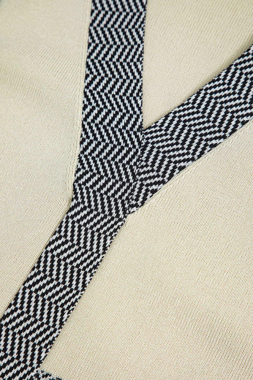 İllüzyon Desenli Baskı Cepli Uzun Kollu Kazak midi Elbise