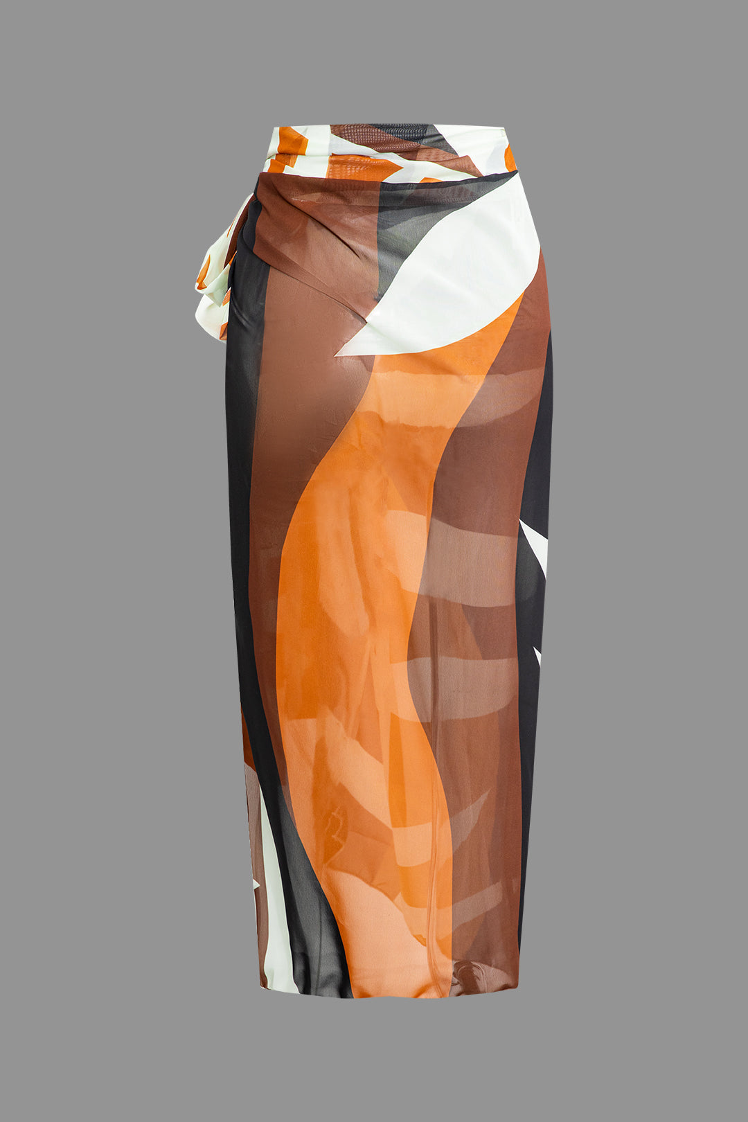 Kontrast Düğümlü Mayo Eteği Pareo