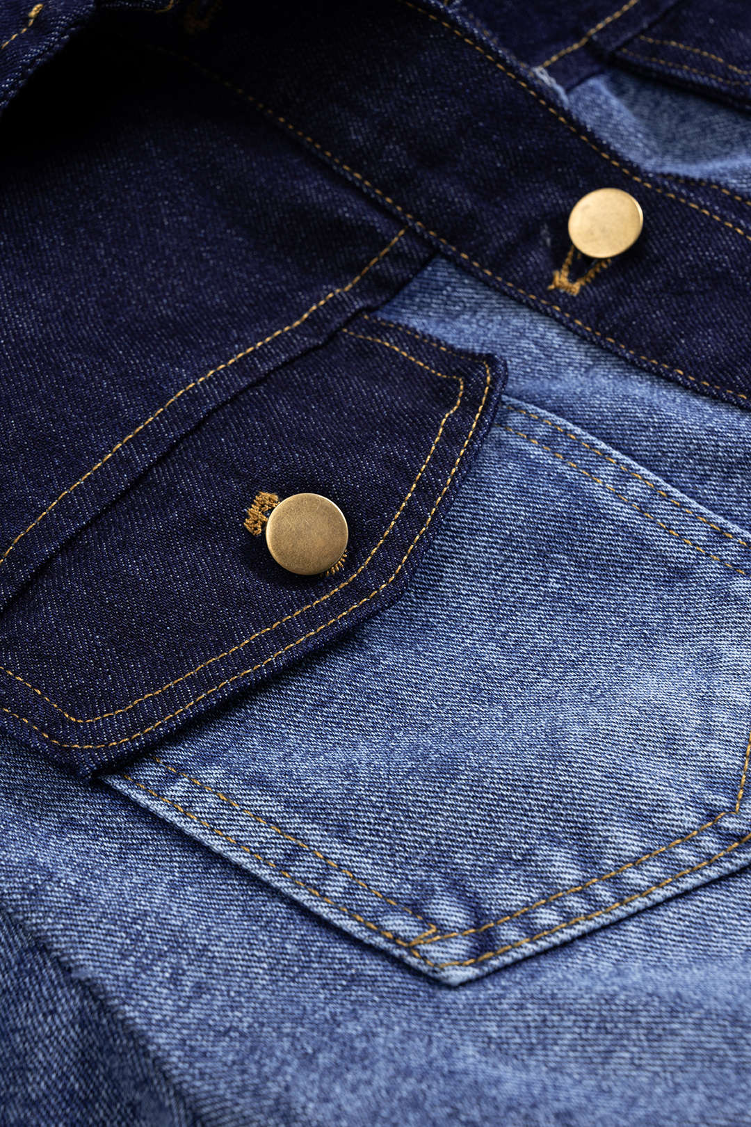 Kot Kontrast Düğmeli Ceket