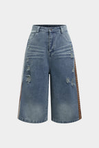 Denim Yarım Şort
