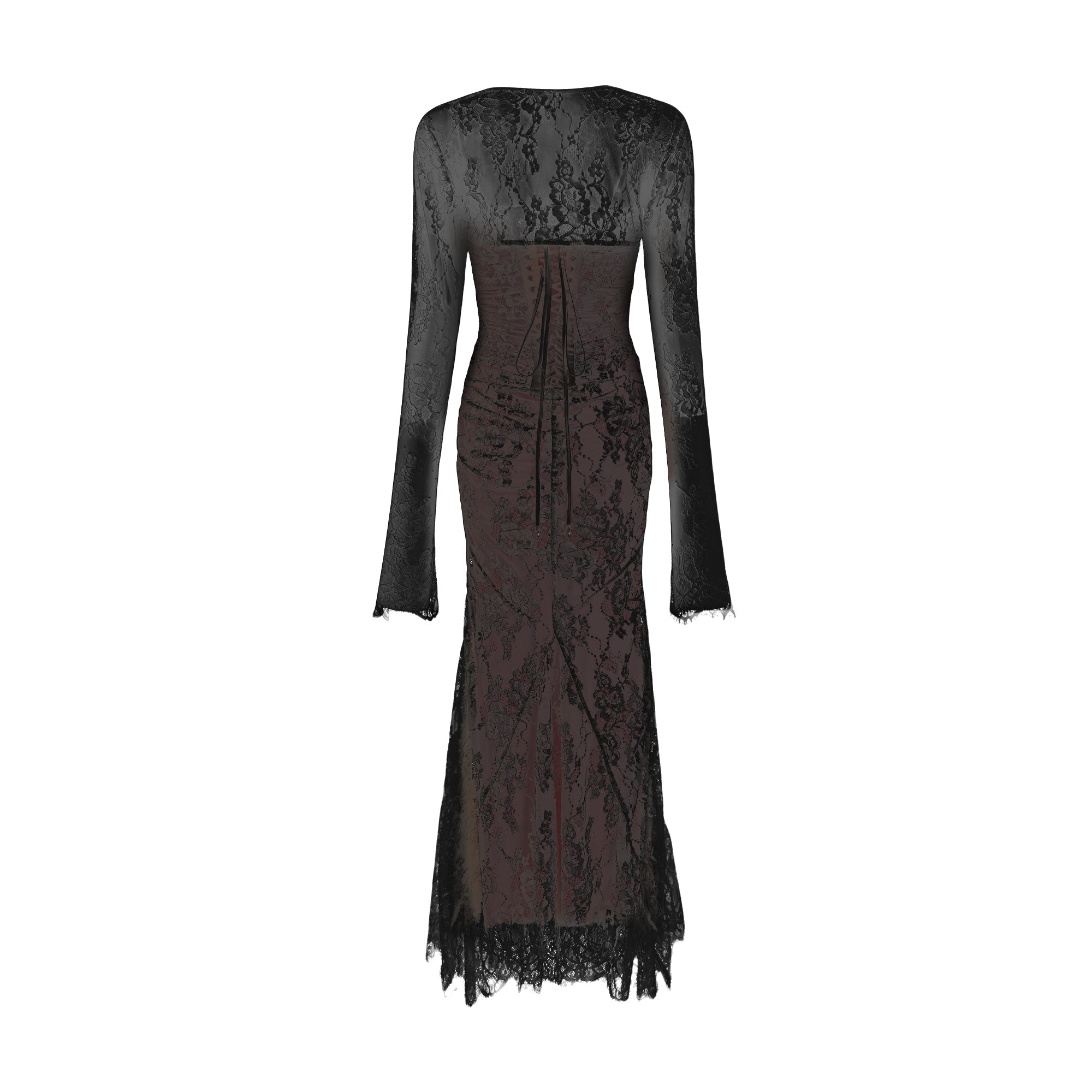 Valérie örgü maksi elbise