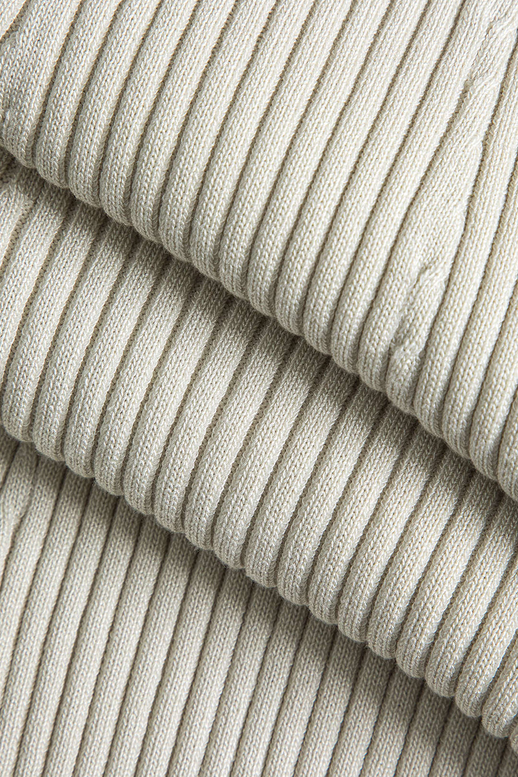 Katı Örgü Düğmeli Uzun Kollu maksi Elbise