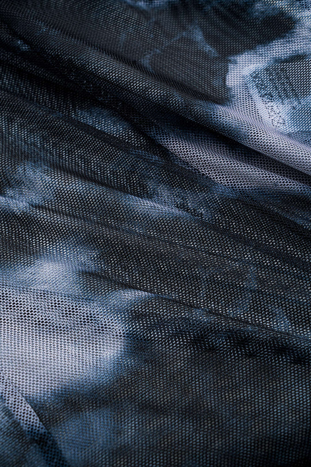 Tie Dye Desenli Mesh Fiyonk Büstiyer