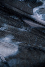 Tie Dye Desenli Mesh Fiyonk Büstiyer