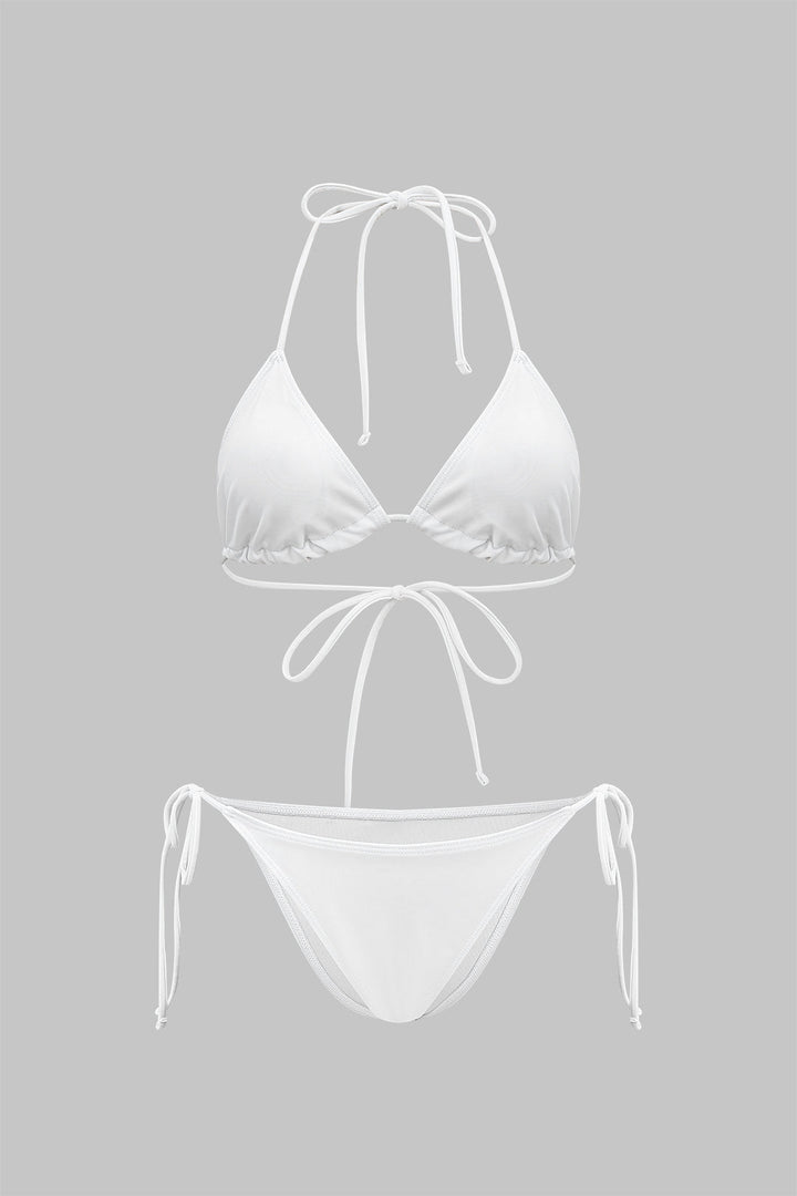 Bağlamalı Bikini ve Uzun Kollu Elbise Örtüsü 3&