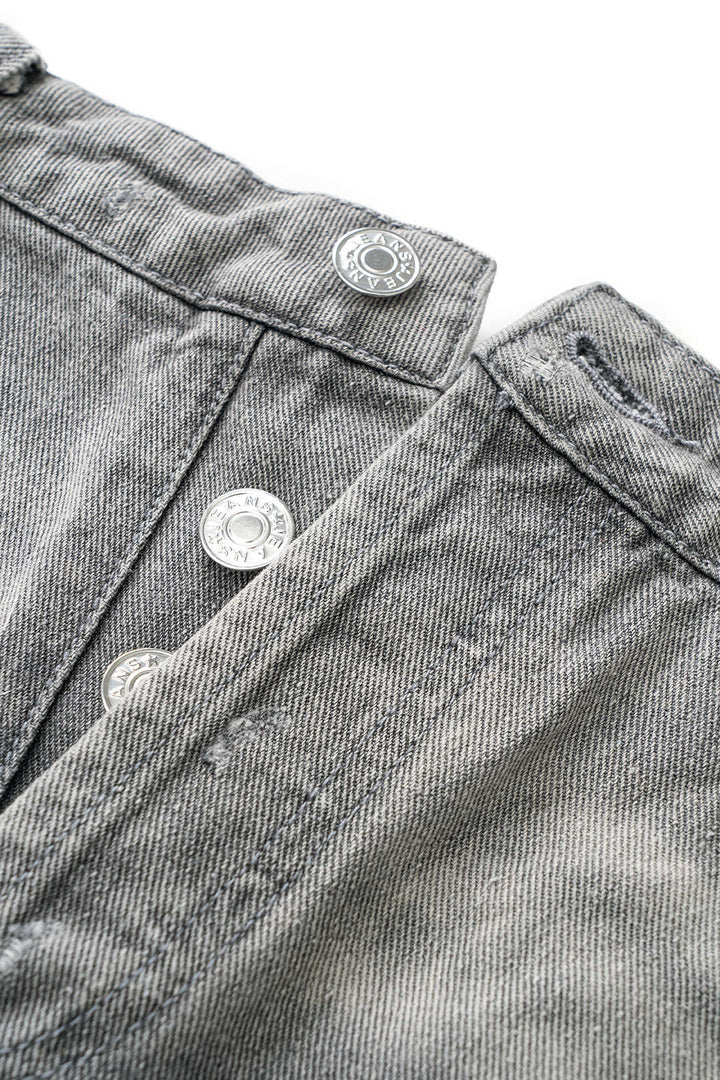 Denim Asimetrik Şort