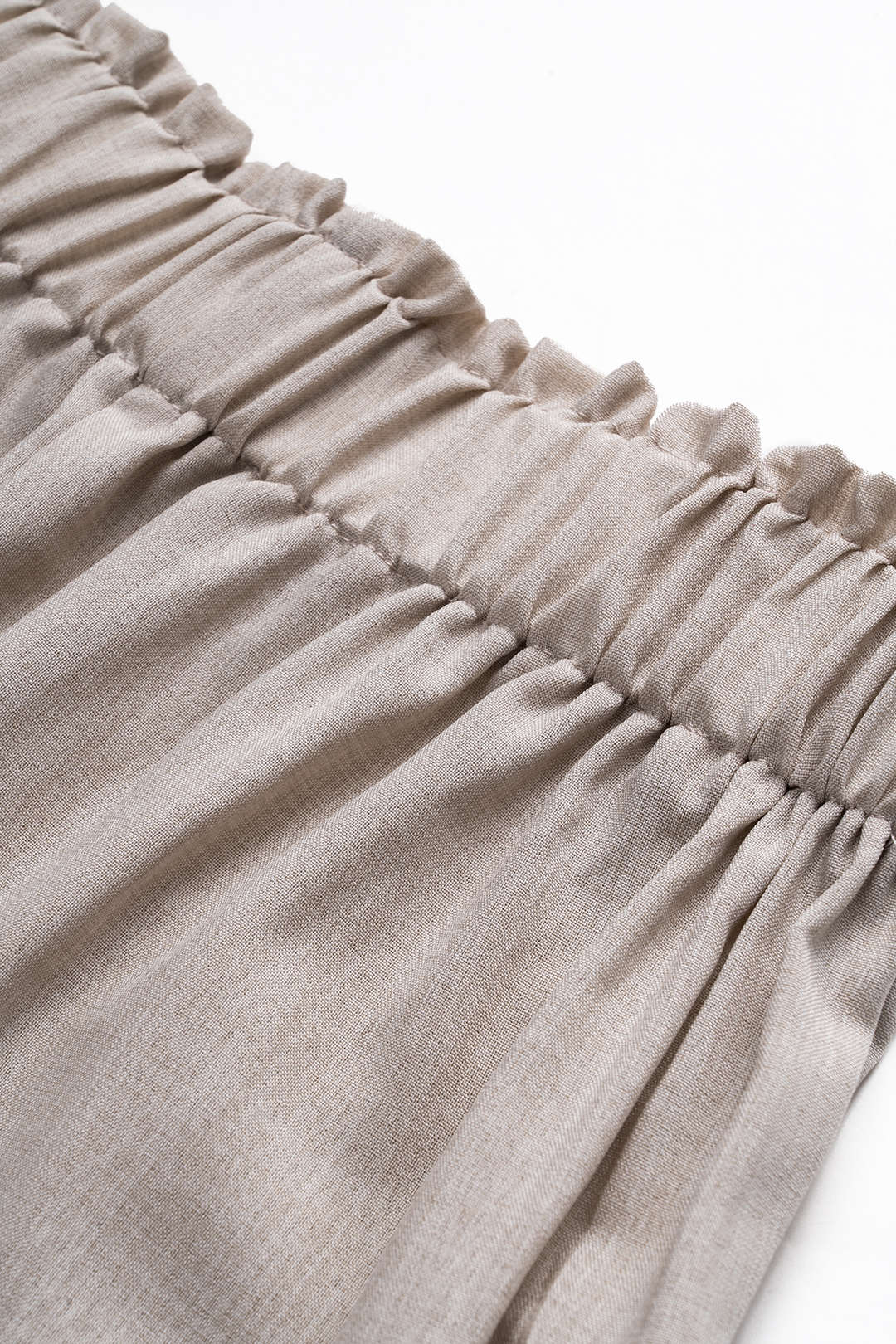 Yüksek Bel Büzgülü Şort