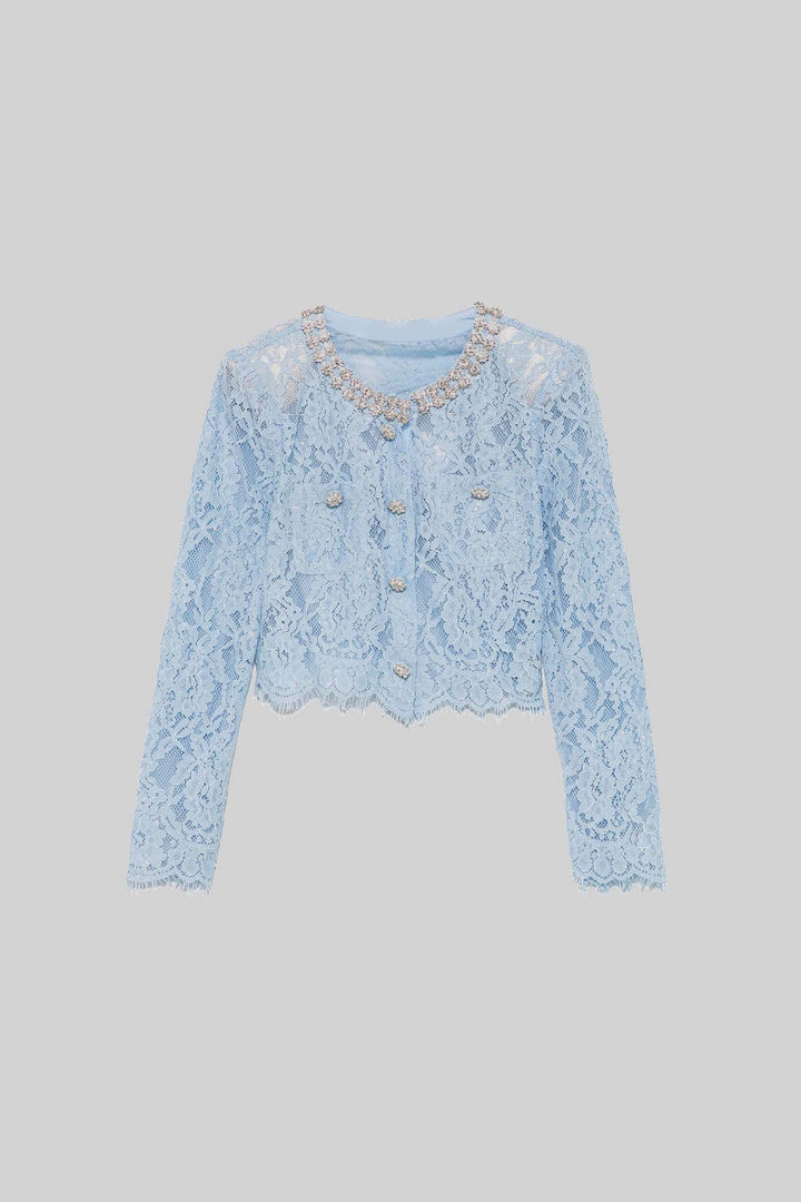 Midi Etekli Dantel Takım